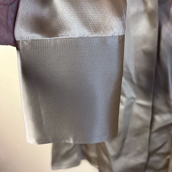 Kate Hill Womens Silk Button Down‎ Shirt Size 14 Y2K 90s Career Wear - Picture 4 of 6